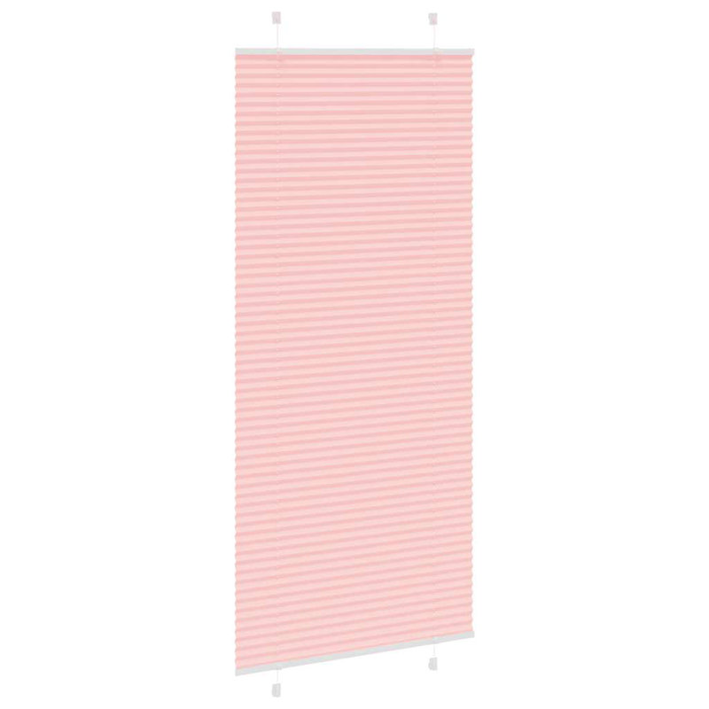 Room Darkening Pleated Shade, 90cmW x 200cmL, Pink