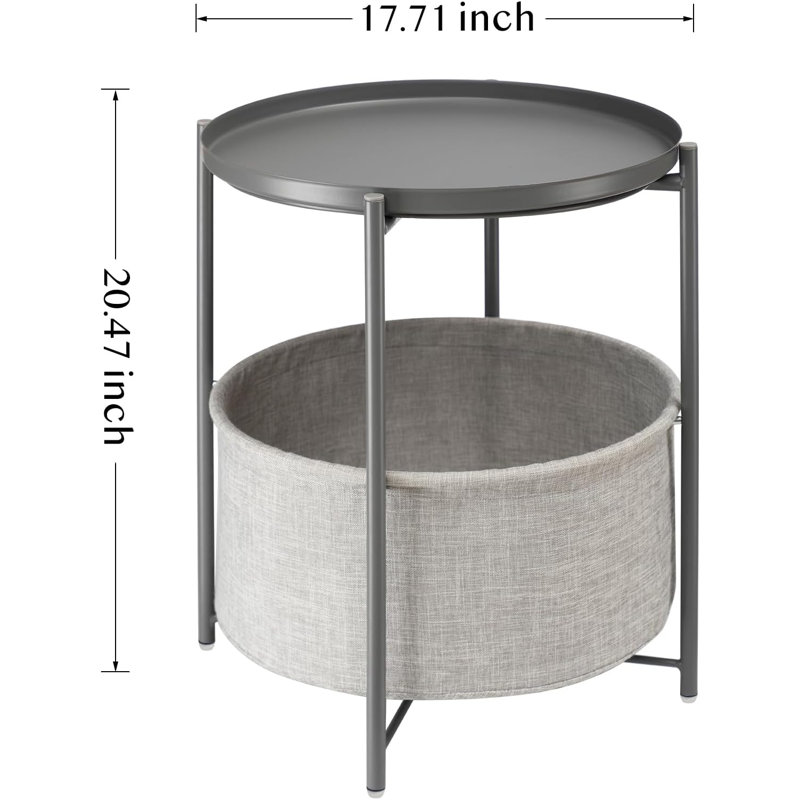 End Table, Grey