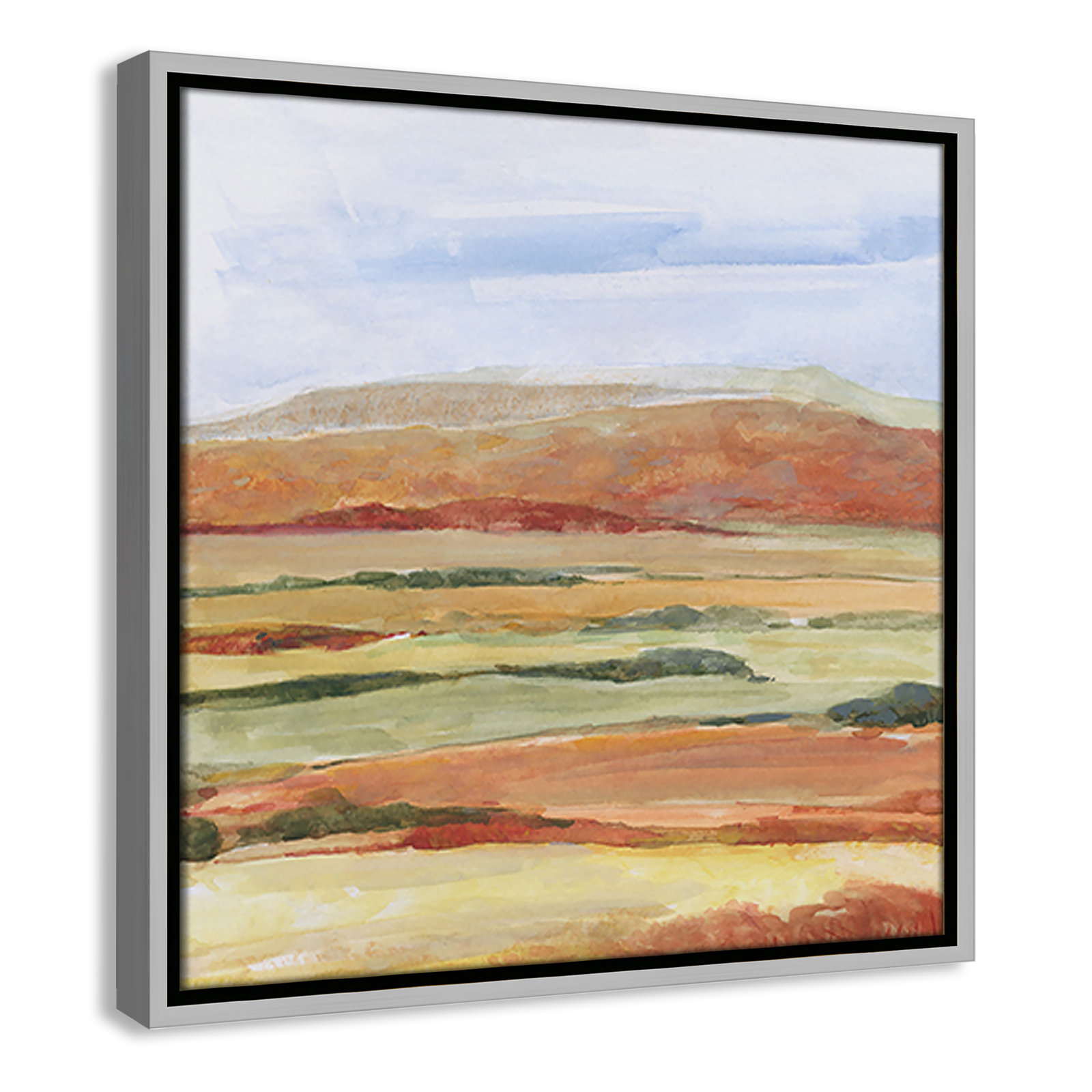 Damali "Sedona Magic" Print by Sally Swatland, 17.5" H x 17.5" W x 2" D, Silver