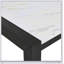Ensemble de salle à manger 5 pièces Table rectangulaire en faux marbre blanc de style contemporain-729984720