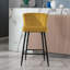 Catharina Upholstered Counter Stool with Metal Frame-2035920788