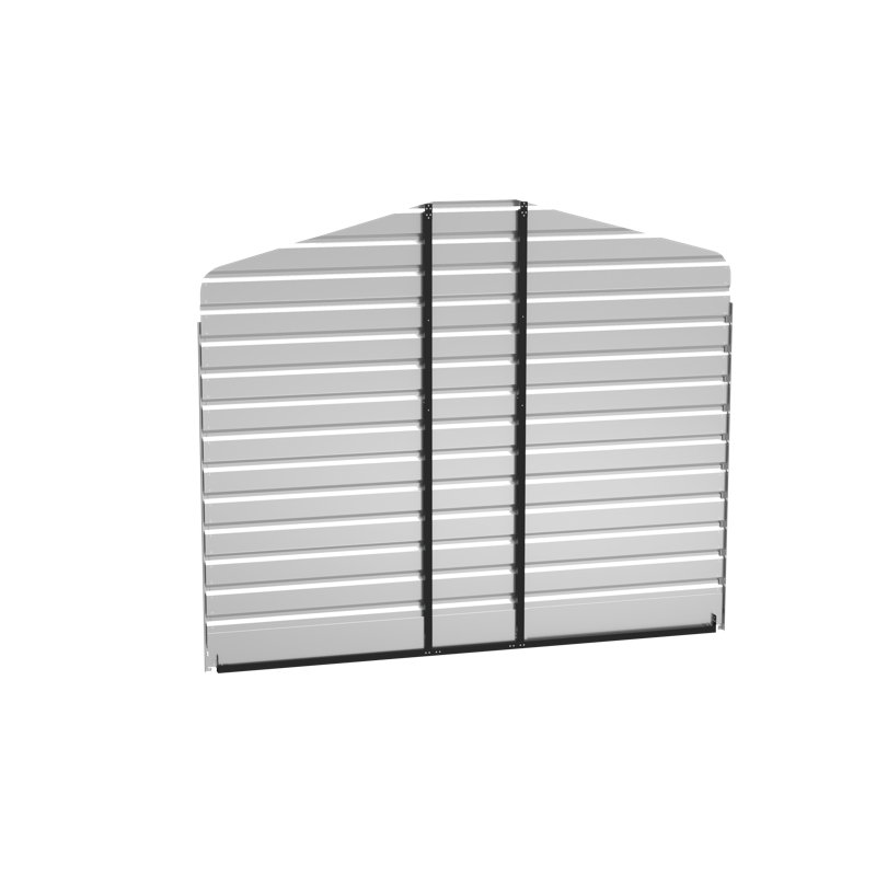 12X9 Rear Wall Kit For Steel Carport, 126.75" H x 146" W x 0.88" D, White
