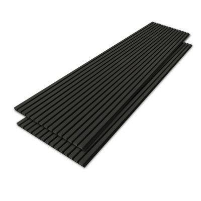 94.5'' L x 23.6'' W Acoustic Wood Slat Wall Paneling, 3D Decorative Shiplap Soundproof Panel
