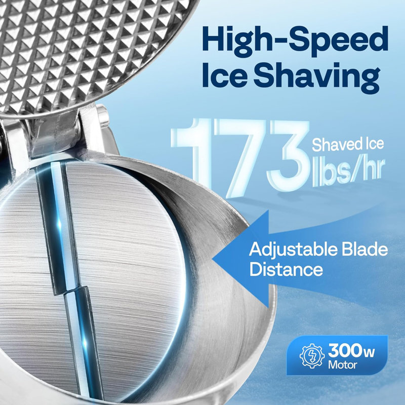 Dual Blades Snow Cone Maker Machine
