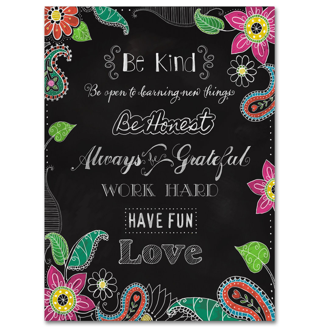 Fiona Stokes-Gilbert " Chalkboard Inspirations " by Fiona Stokes-Gilbert Trademark Fine Art 