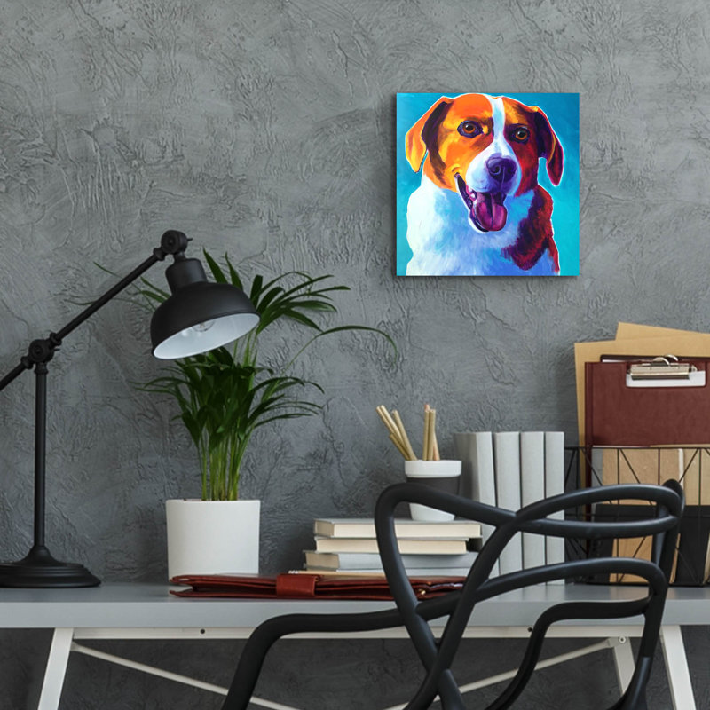 «Beagle - Penny» par Dawg Painter, H 12 po x l 12 po x P 0,13 po
