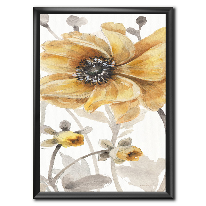 «Fields of Gold VIII», reproduction sur toile encadrée, H 40 po x l 30 po x P 1,5 po, Cadre noir