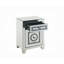 Table d'appoint en miroir et faux Dimaonds