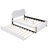 White Upholstered Full Bed With Trundle-1320683173-1320683175