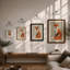 Dignified Fox Modern - Framed Print-516729128-516729126