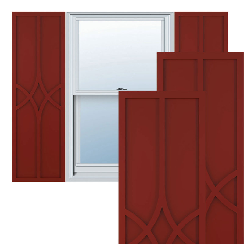 Volets en PVC True Fit, Poivre rouge, 27", 15"