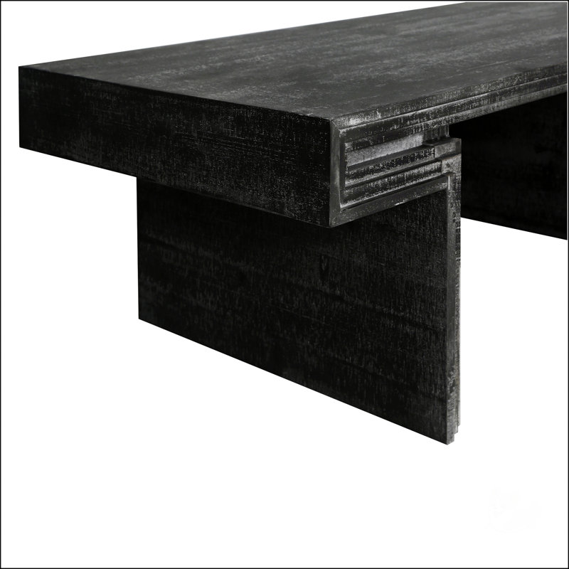 Table basse American Vintage, Noir antique
