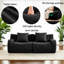 Soft Teddy Fabric Bone-free Two-seater Sofa-1518138554