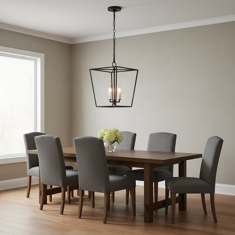 Maribel 3 Light Dining Room Entry Hallway Pendant, Aged Iron