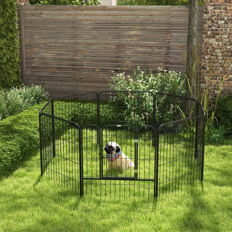 Wiggy 80cm H Panel Metal Exercise Pen With Door