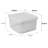 Wham Clip Square Plastic Storage Boxes with Secure Clip Lock Lids Clear/Clear/Clear
