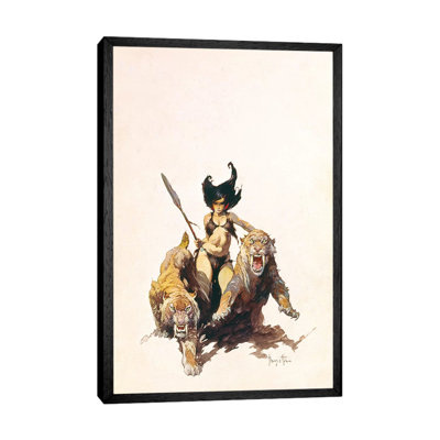 The Huntress by Frank Frazetta - Painting on Canvas