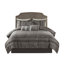 Ensemble d'édredon 7 pièces jacquard gris grand