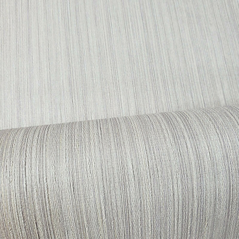 Papier peint uni texturé gris moderne blanc cassé