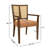 Jad Wooden Dining Chairs With PE Rattan Backs-1611129519-1611129518