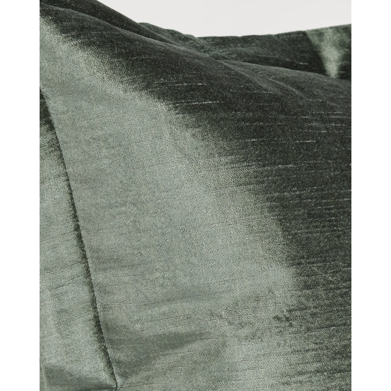 Myrtle Green Velvet 22-inch Square Throw Pillow