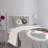 Ambensonne Cat Bedspread Couple Fishbone White Grey