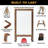 Excello Global Products 40" x 22" Indestructible A-Frame Whiteboard-99077584
