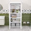 Armoire de rangement pour salle de bain avec tablettes-118043275