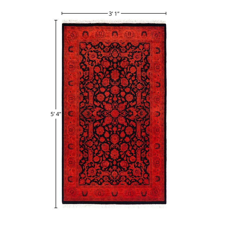 Prunell One-of-a-Kind 3' 1" X 5' 4" Hand Knotted Area Rug