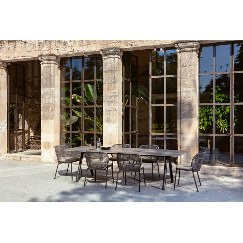 Kodo Outdoor Dining Side Chair, Fossil Gray