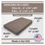 Matelas de futon double en mousse viscoélastique imprégnée de mousse à mémoire de forme avec housse amovible et amovible avec fermeture à glissière robuste-204875880