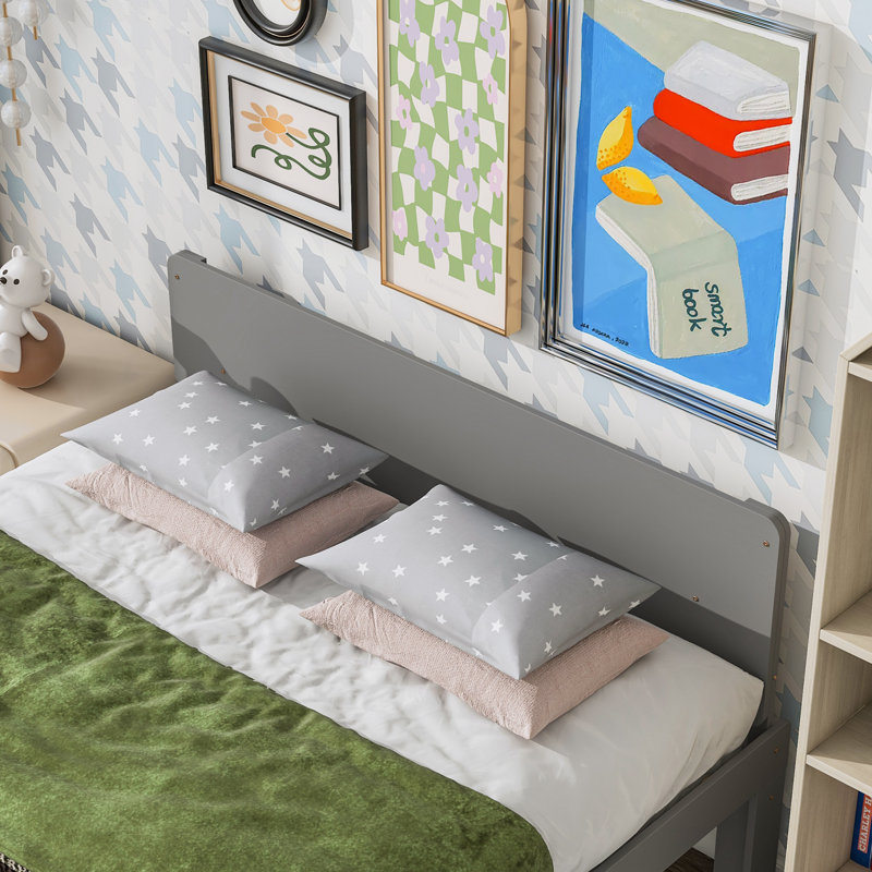 Dawuan Platform Storage Bed, Gray, Full / Double, No