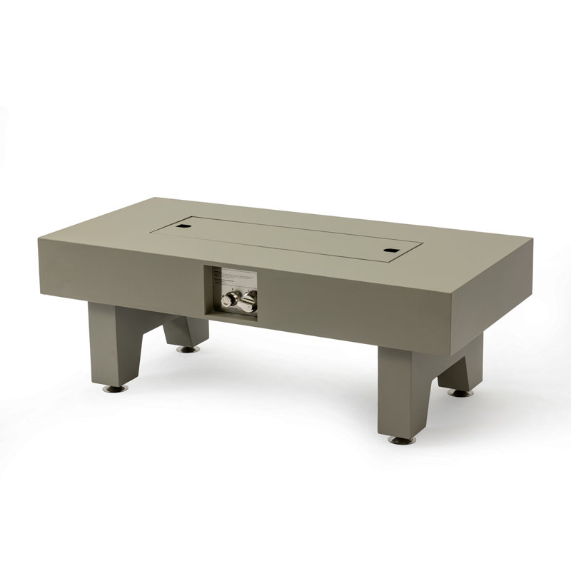 Table de foyer en fer 42 po, Natural