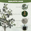 120cm Faux Eucalyptus Plant in Cement Pot