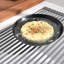 Robinet d'évier de cuisine à filtre rétractable noir mat avec support de séchage pour vaisselle, robinet à 3 voies, tête de pulvérisation à double fonction à poignée simple, tête contemporaine en laiton massif 44