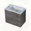 Meuble-lavabo flottant avec évier-156694202