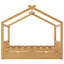House Platform Bed with Two Drawers,Headboard and Footboard, Roof Design-1563359896