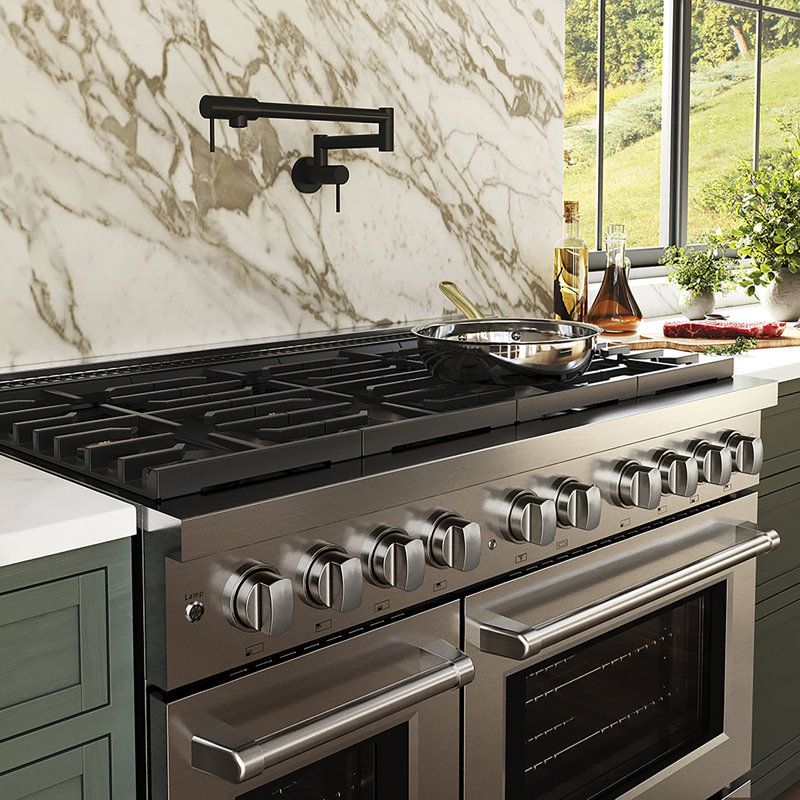 ZLINE 48 in. Paramount Dual Fuel Range with 8 Burner DuoPro Cooktop & Dual Ovens in Stainless Steel, Stainless Steel