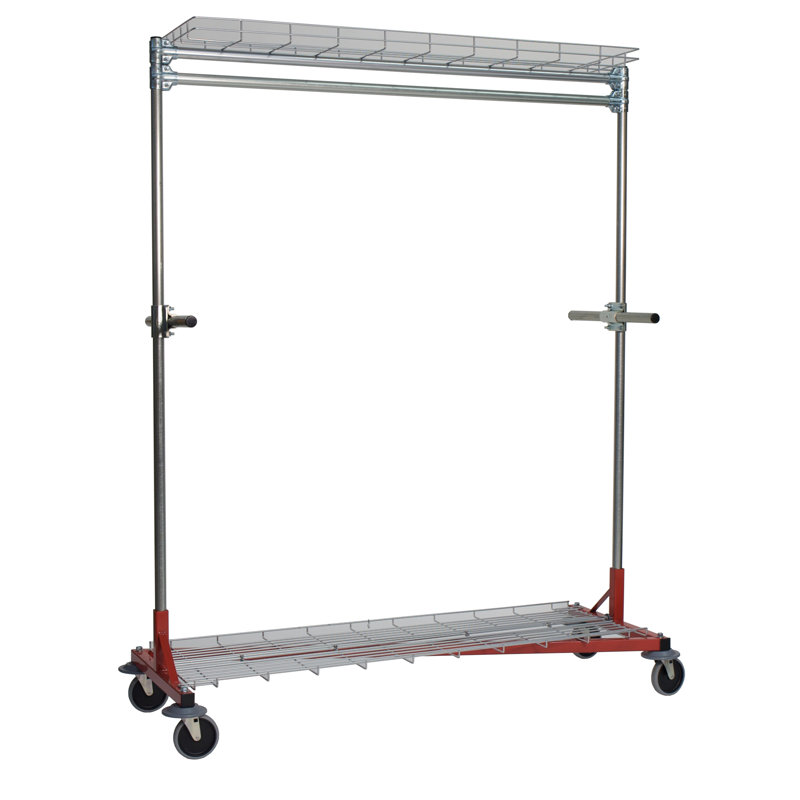 Support à vêtement ultrarobuste 63 ", Rouge