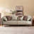 86.6'' Wide Faux Leather 3-seat Sofa with Pillow Armchair and Metal Legs, Mid-century Modern Sofa Couch for Bedroom, Lliving Room, Guest Room-123176102