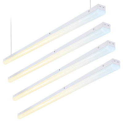 Lumière linéaire à DEL 8 pi 3 pi, 120 V-277 V 80 W, 3500 K / 4000 K / 5000 K, encastré, à intensité variable