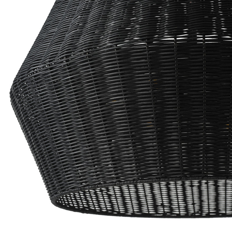 Luminaire suspendu noir à 6 lumières Raynne