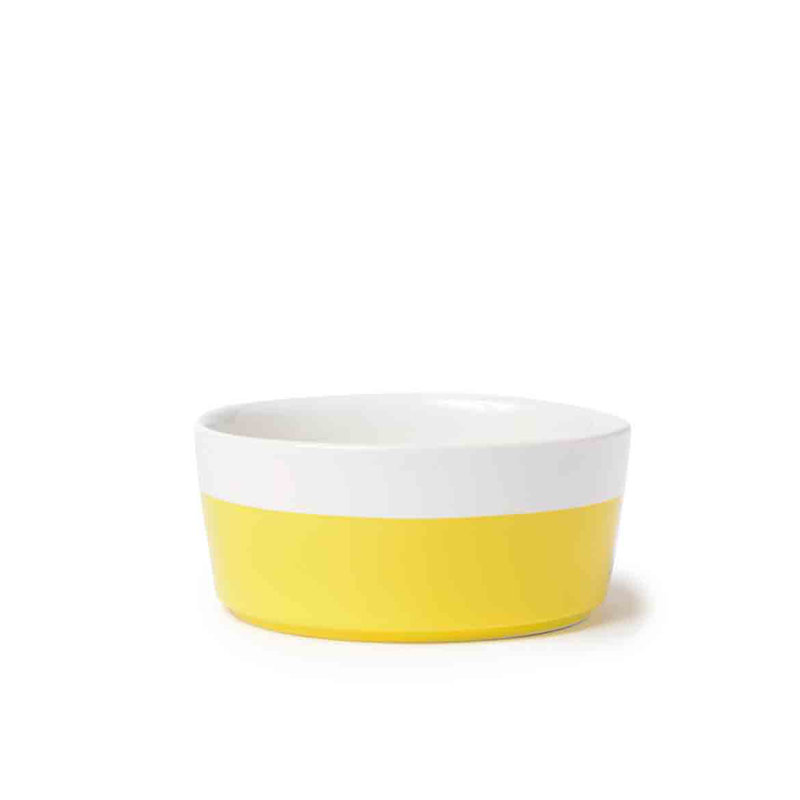 Dipper Ceramic Dog Bowl, 8 cups / 62 fluid oz, Buttercream