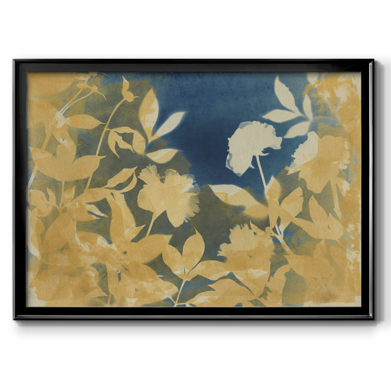 " Peony Field ", 26" H x 38" Wx 1.5" D, Black