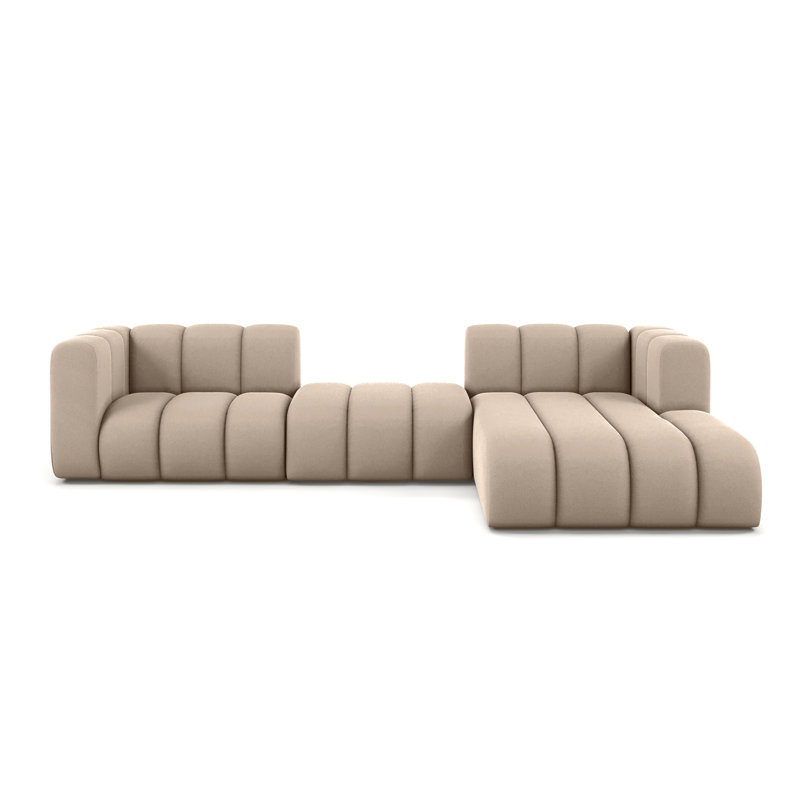 3 Seater Velvet Sofa & Chaise