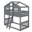 House Bunk Bed With Ladder, Wood Bed-1800114565