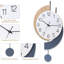 Horloge murale décorative avec pendule, mouvement à quartz silencieux, grand design moderne pour le salon, la cuisine, la chambre à coucher et la décoration intérieure