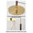 Vintage-Style Iron, Fabric & PVC Floor Lamp