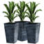 Ensemble de 3 pots à fleurs avec trou de drainage Outsunny-933443768