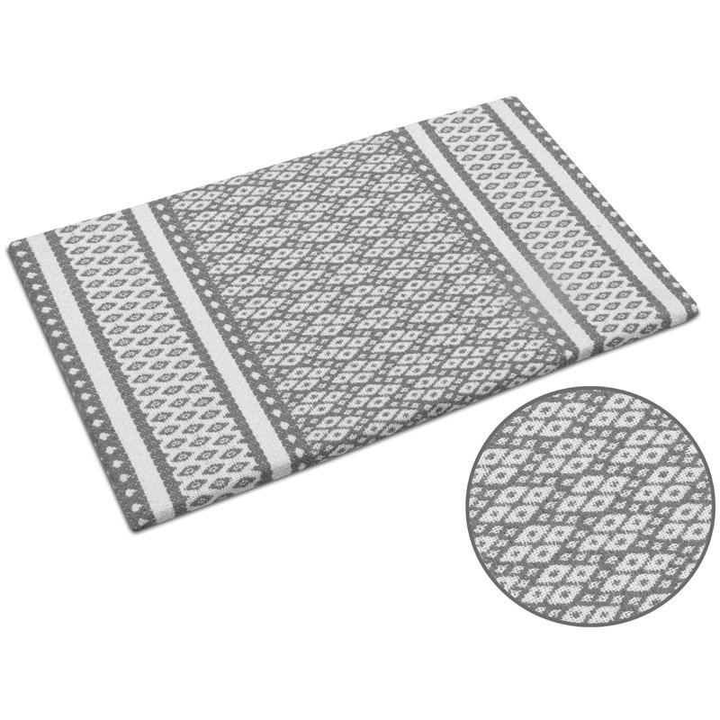 Tapis de cuisine antidérapant Crace, Gris